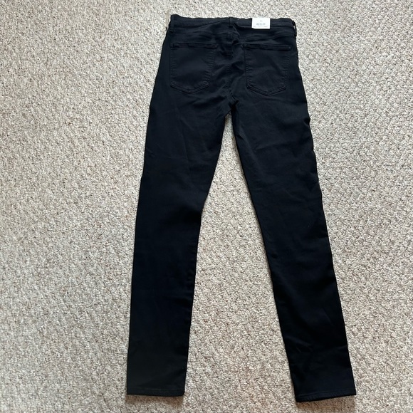AGOLDE Jeans NWT Sophie High Rise Skinny Womens 31 Black Luxe Denim Stretch - Picture 3 of 12